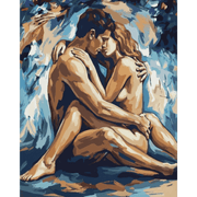 Romantic Couple in Abstract