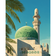 Sacred Mosque at Dusk