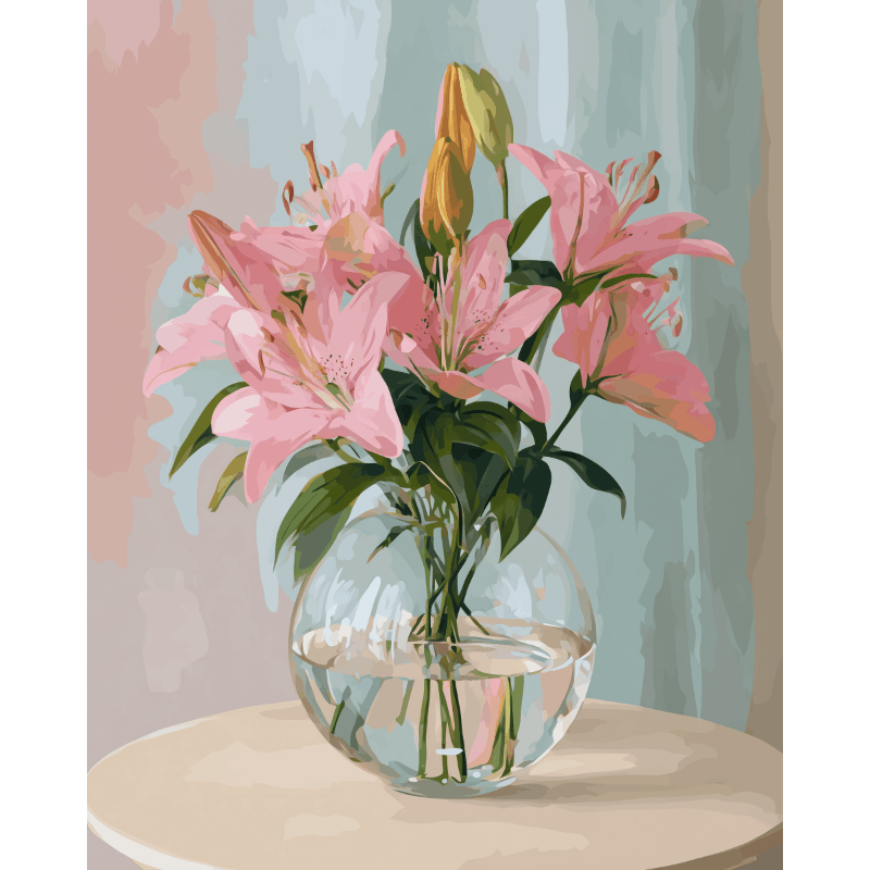 Gentle Lilies | Paint by Number