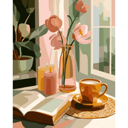 Cozy Window Scene | Paint by Number