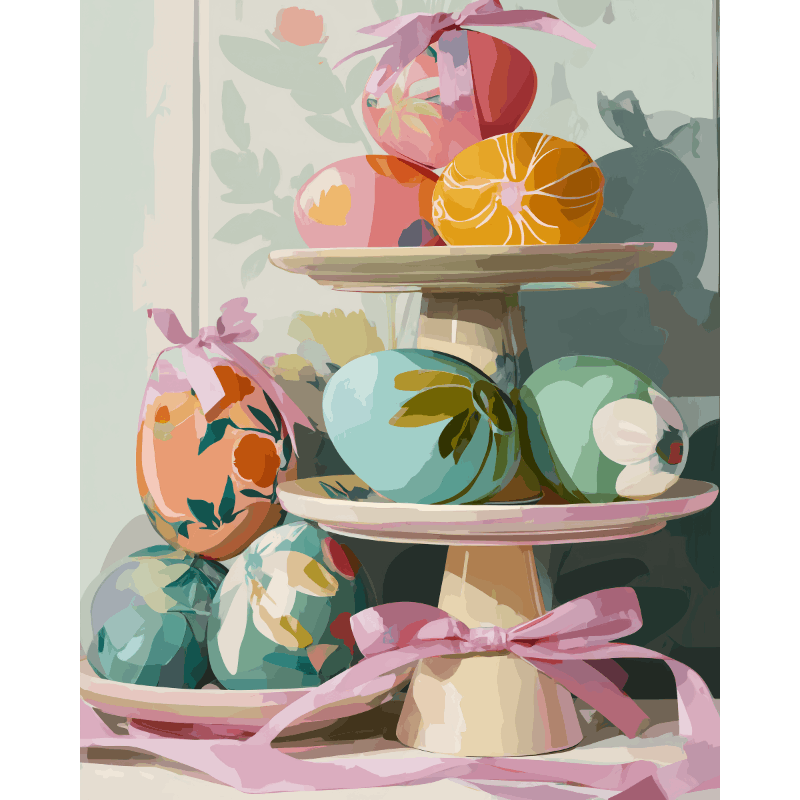 Pastel Easter Joy | Paint by Number