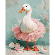 White Goose Ballerina | Paint by Number