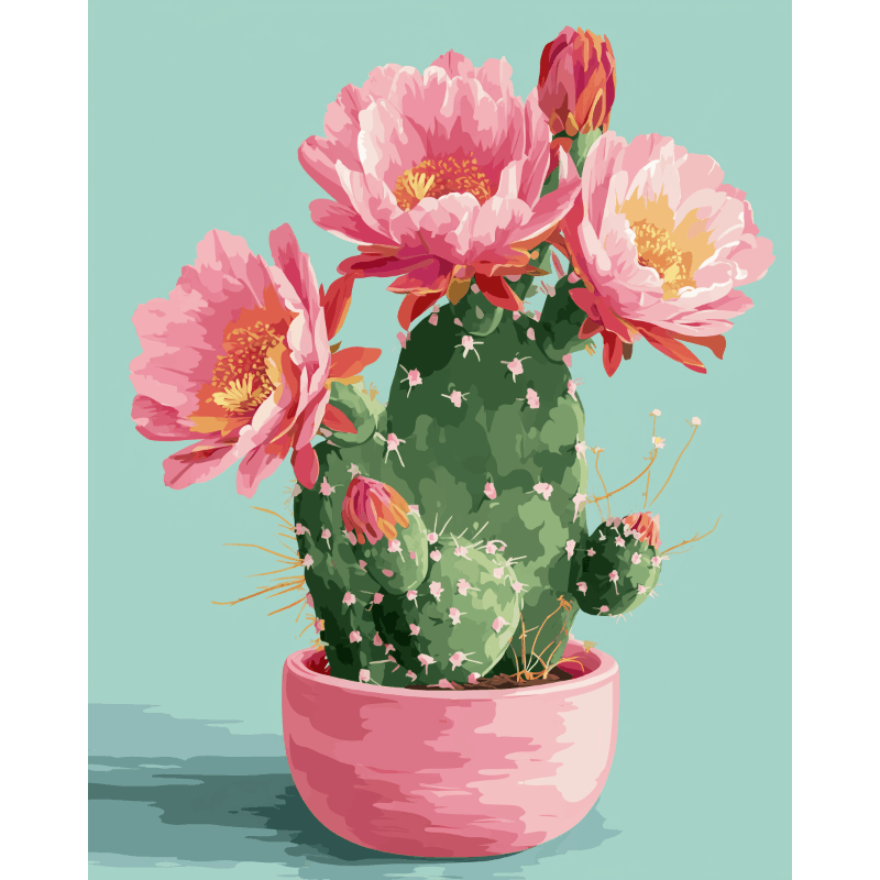 Vibrant Cactus Blooms