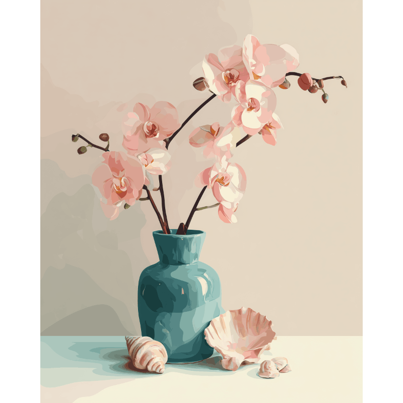 Graceful Floral Vignette