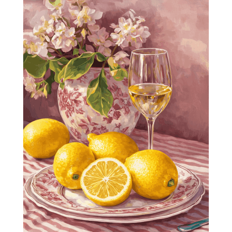 Pink Porcelain Still Life