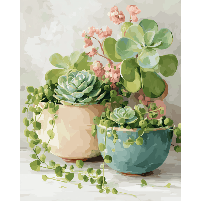 Springtime Succulents in Bloom