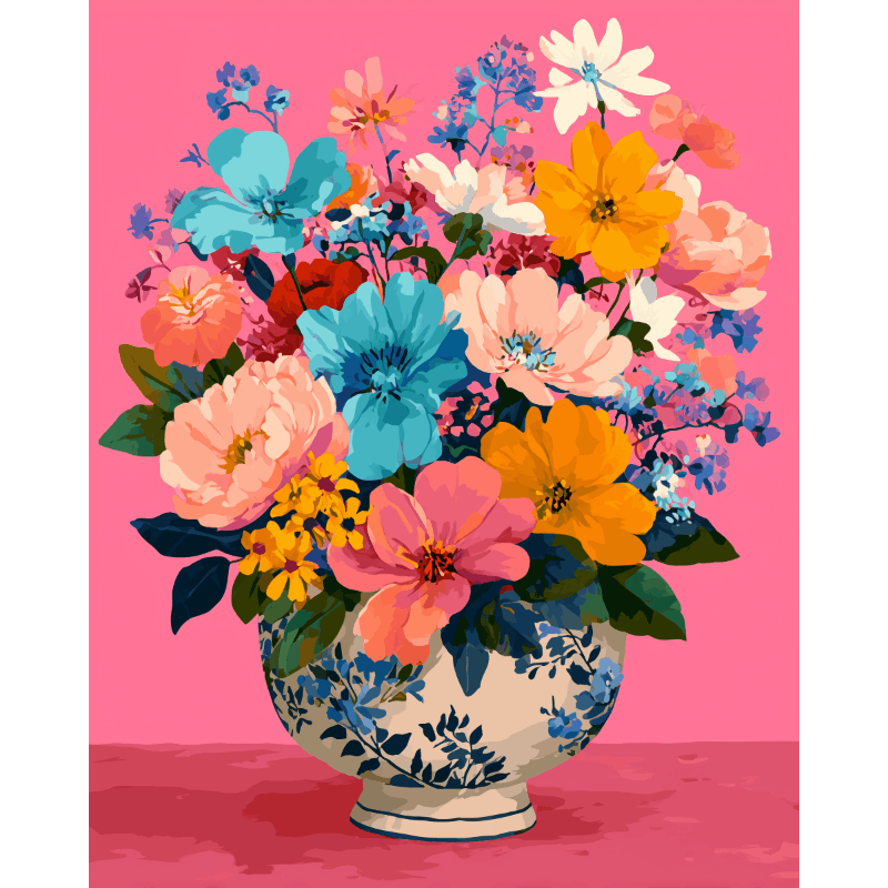 Petals in Bloom: Vibrant Vases