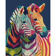 Colorful Zebras in Harmony