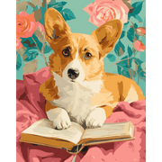 Clever Corgi in Bloom