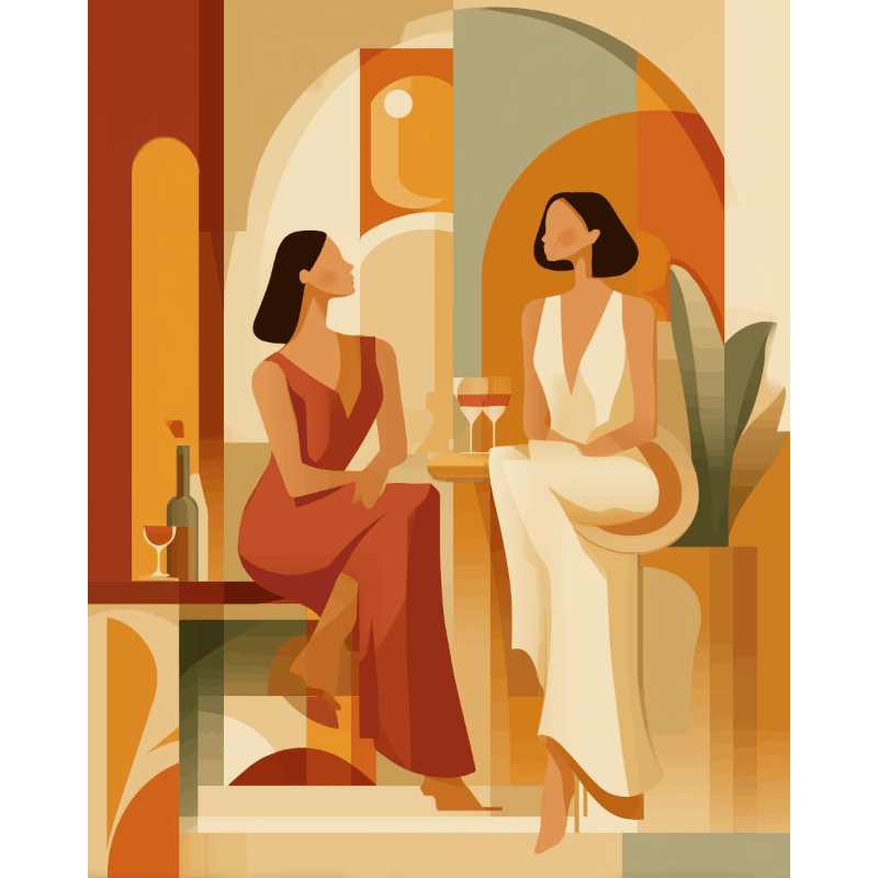 Elegant Conversations in Color