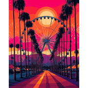 Colorful Festival Path
