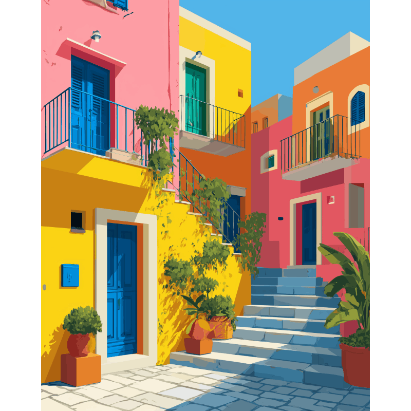 Colorful Mediterranean Charm