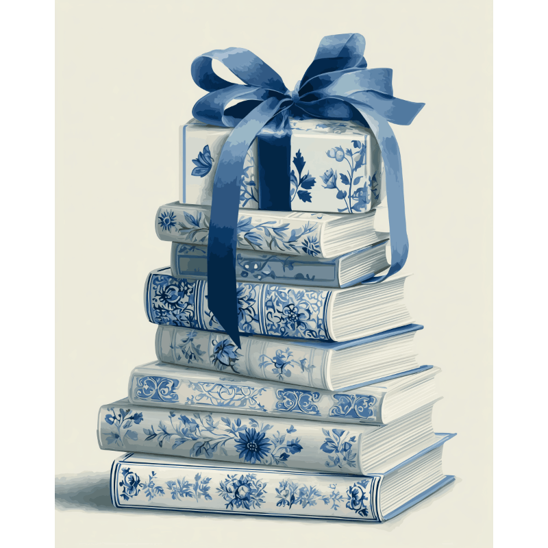 Delft Blue Book Nook
