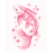 Pink Koi Serenity