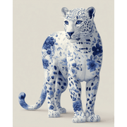 Elegant Blue Leopard