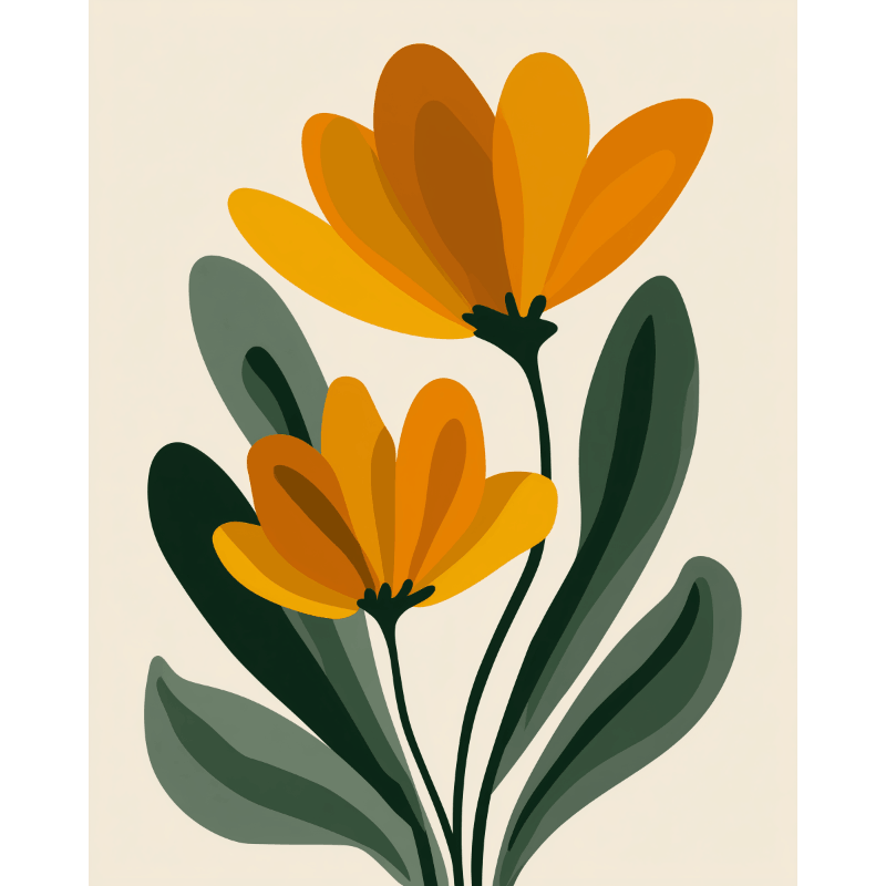Minimalist Floral Harmony