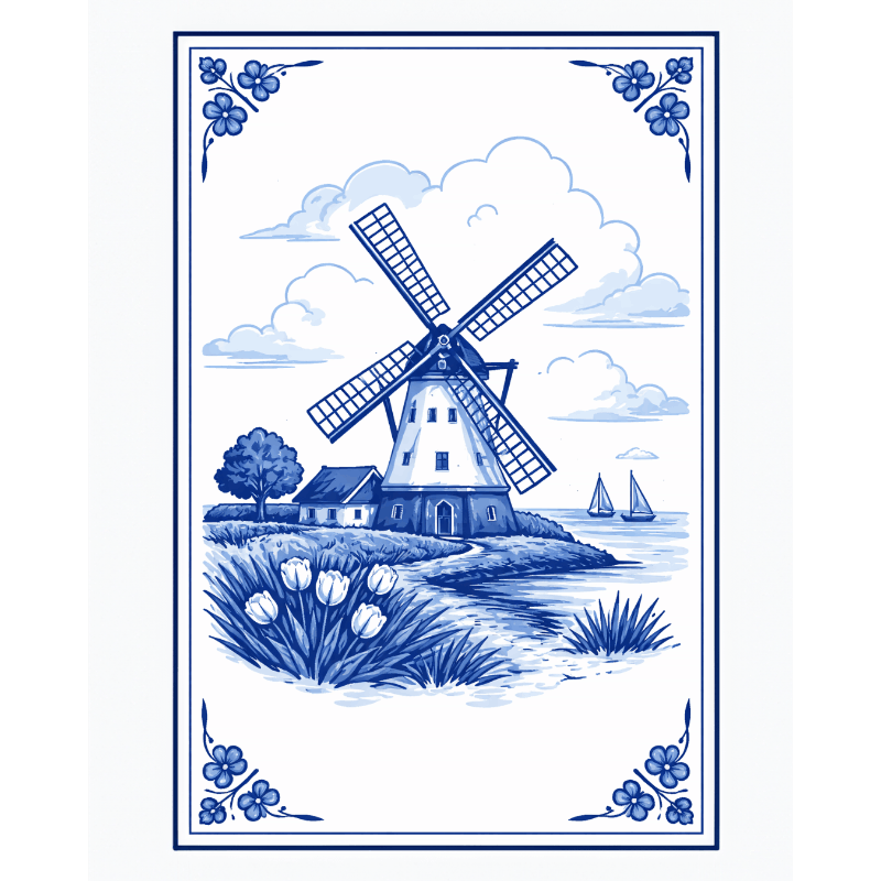 Dutch Breeze: Windmill Serenity