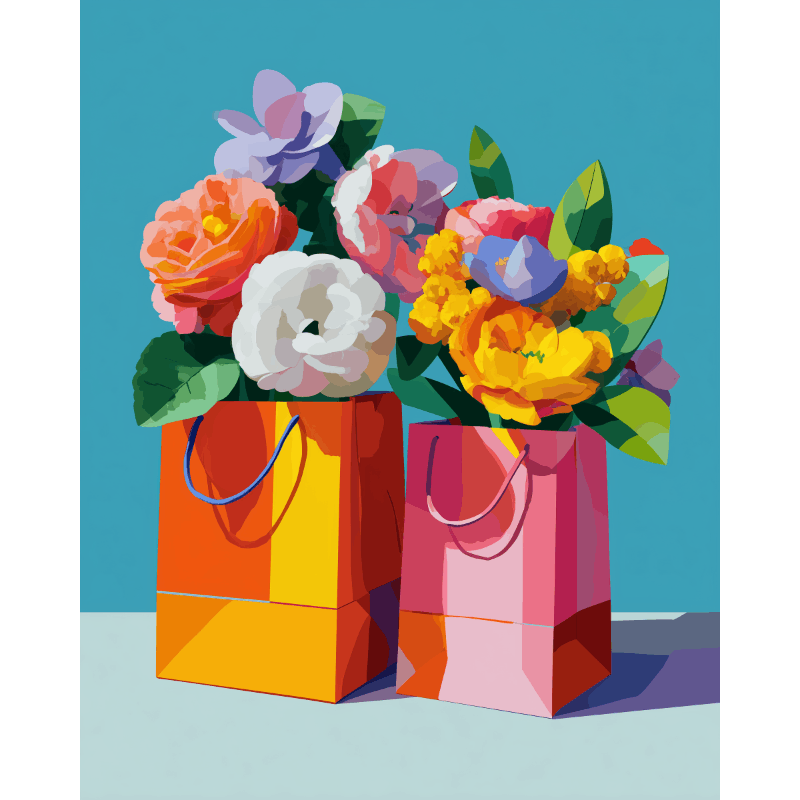 Blooming Gift: Paper Bag Florals