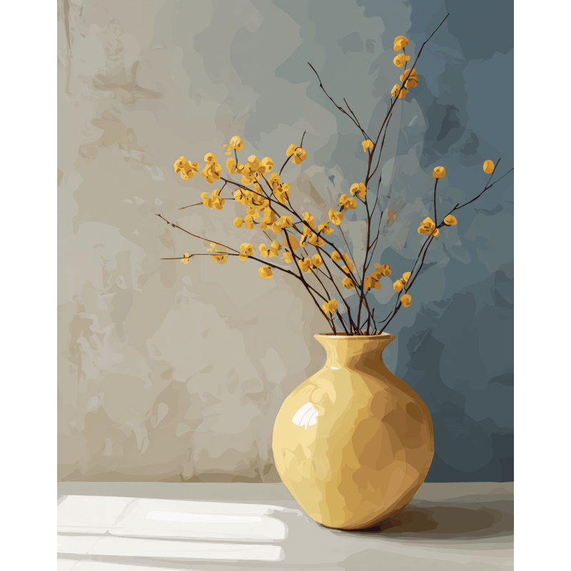 Elegant Golden Bloom
