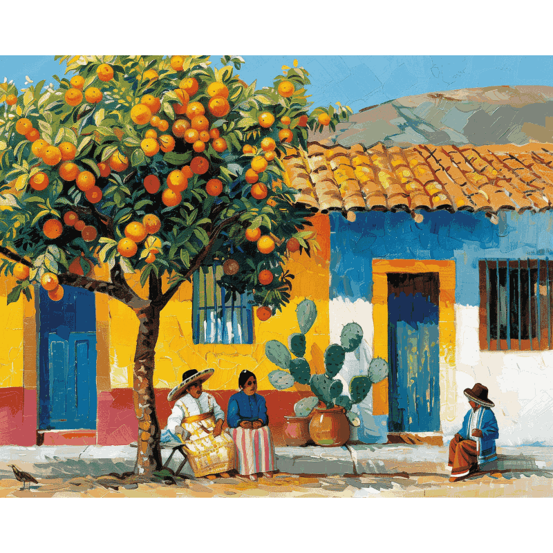 Village Life | Paint by Number