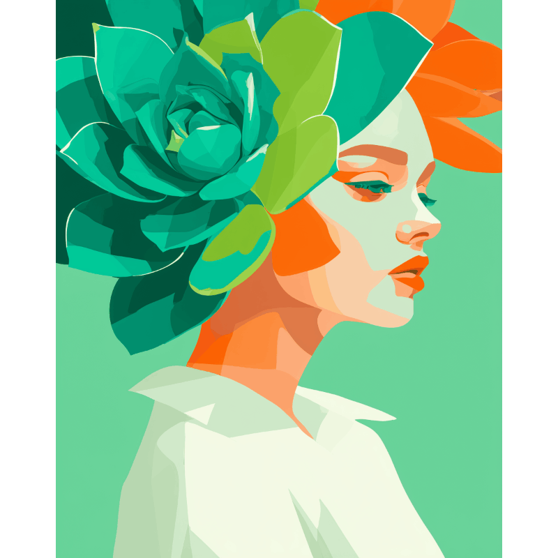 Floral Muse Portrait