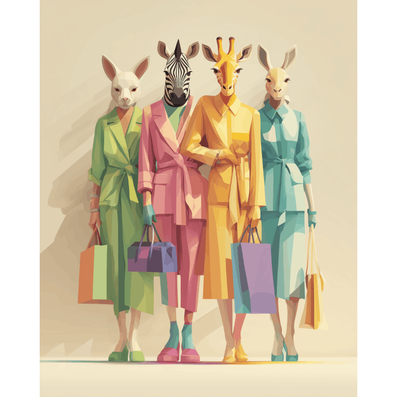 Fashionably Wild Giraffe