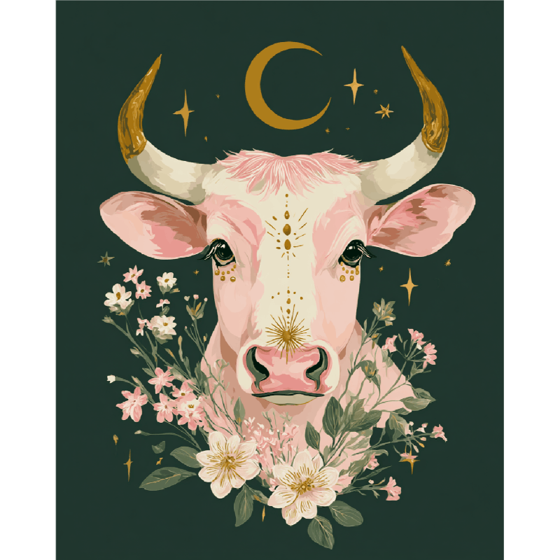 Mystic Taurus with Flowers