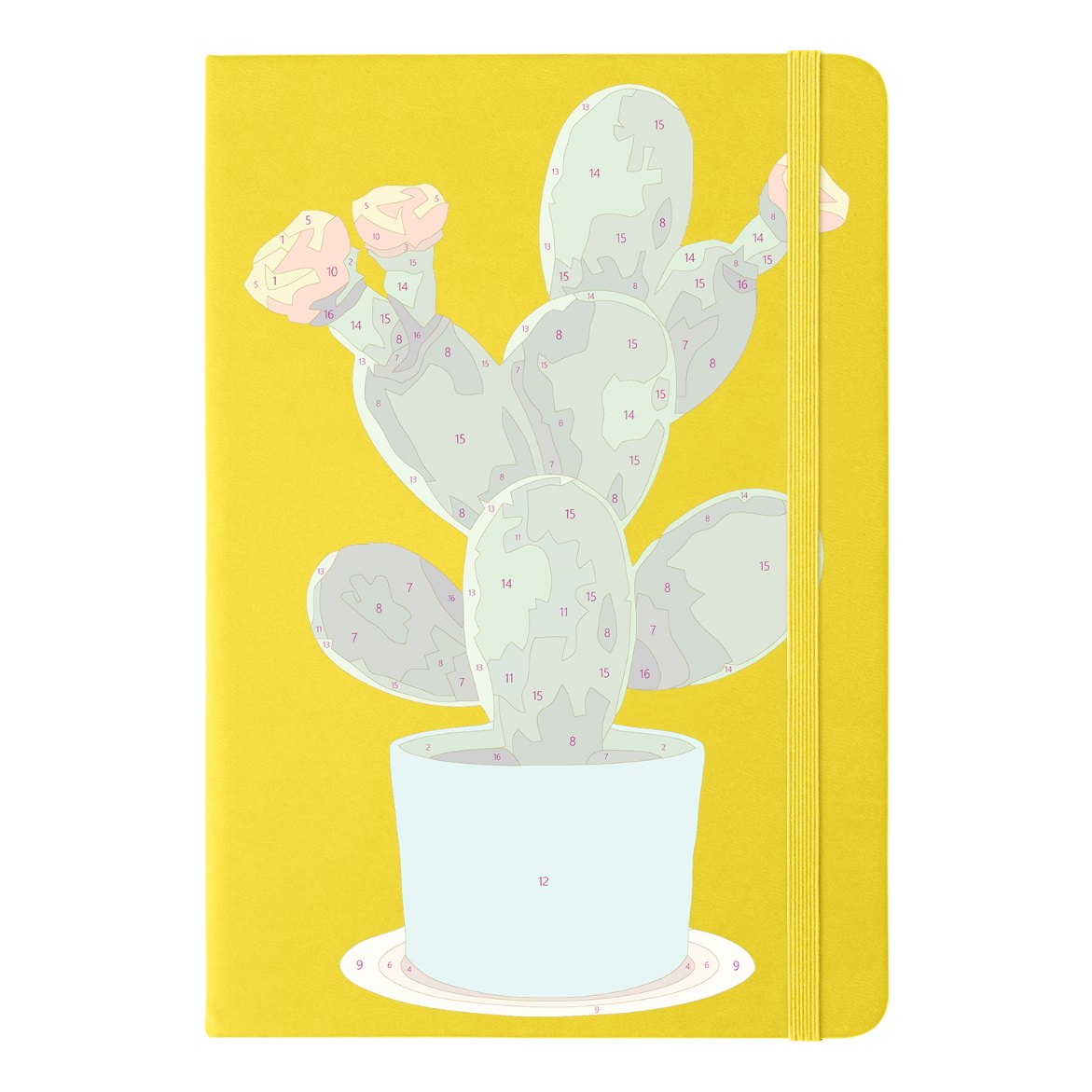 Cactus Bliss: Paint by Numbers Notebook