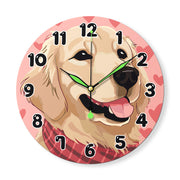 Playful Dog Clock – Happy Hours