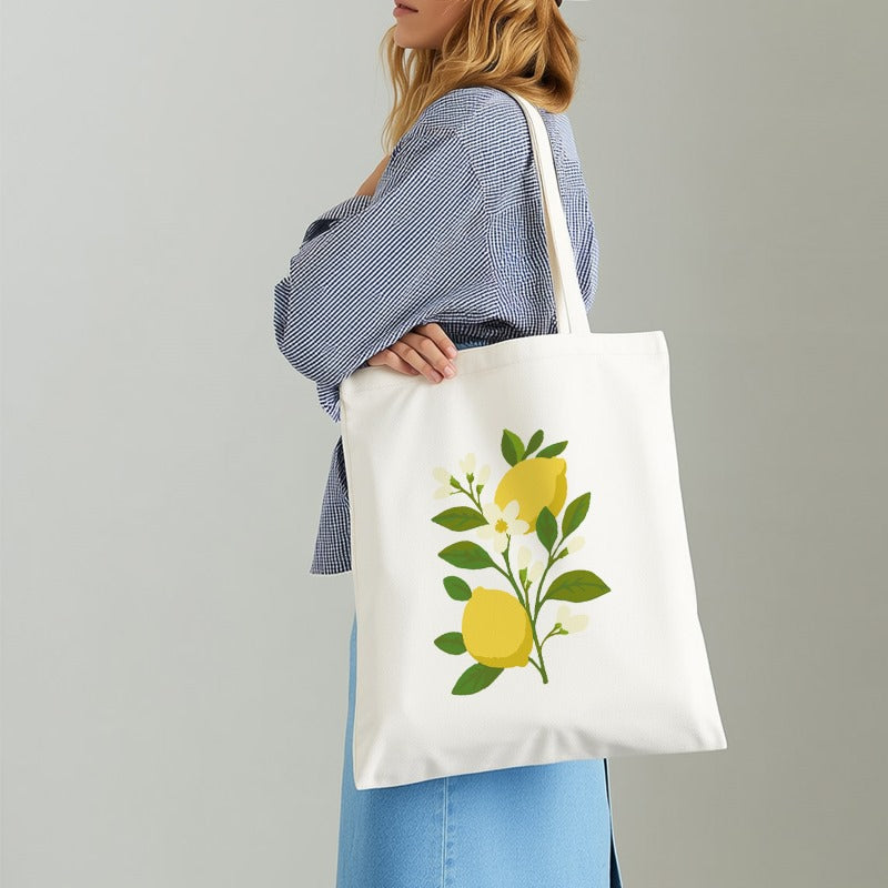 Lemon Plant Paint Tote