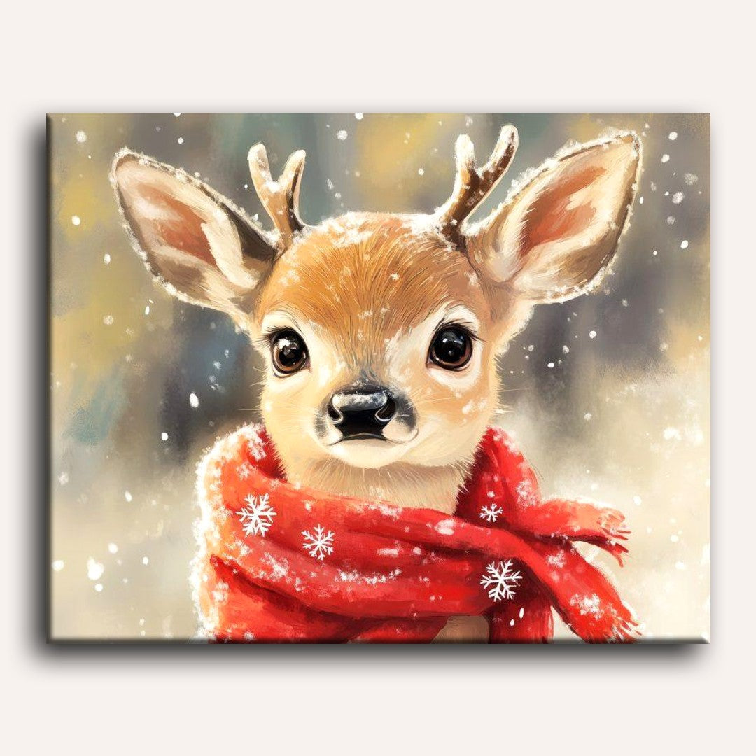 Gentle Deer in Winter