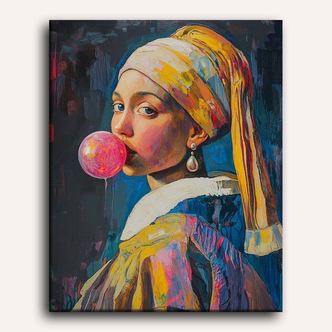 Girl with a Pearl Earring Playful Twist