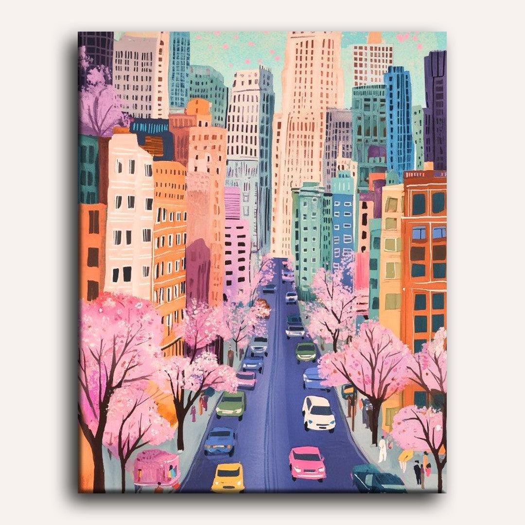 Bright New York Skyline