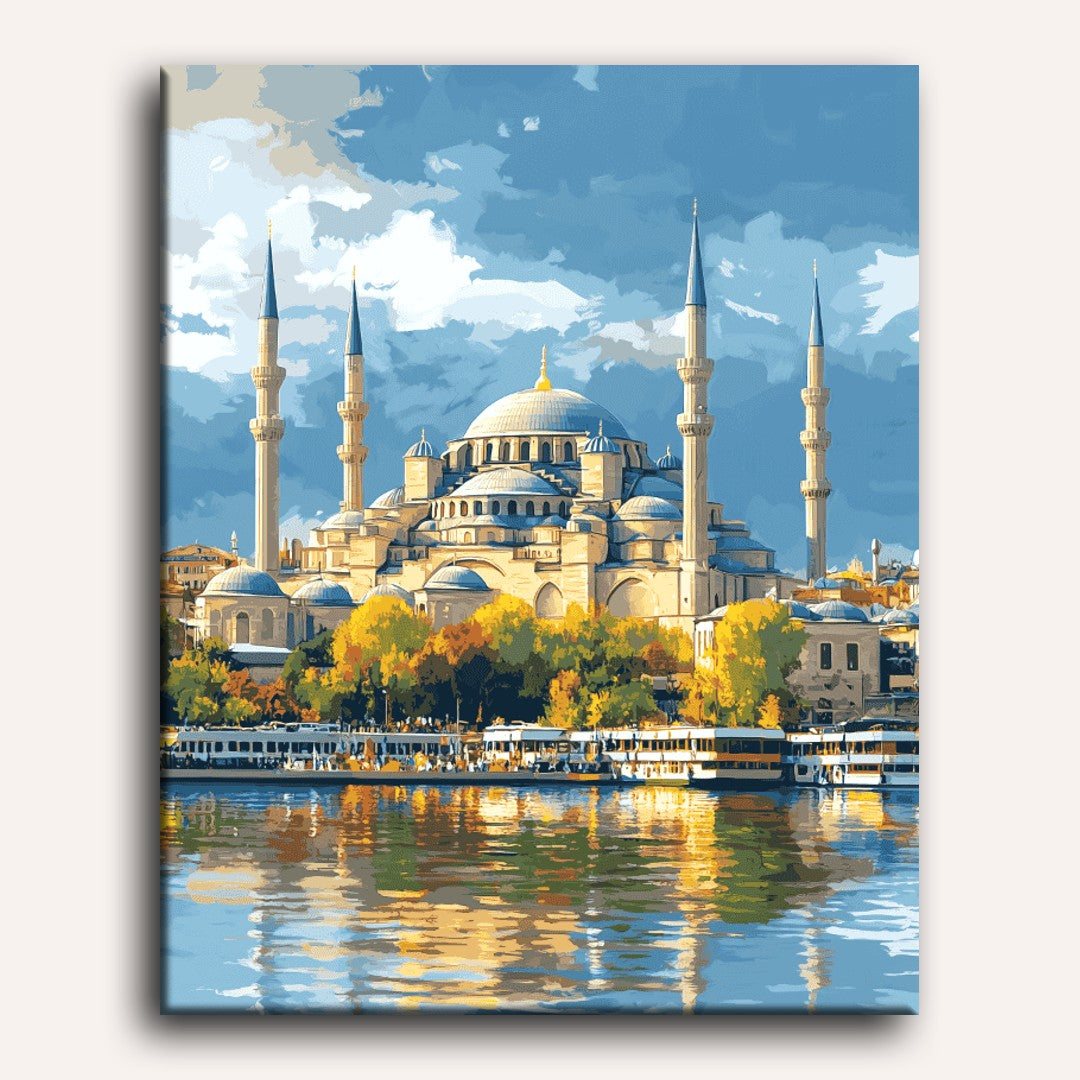 Istanbul Reflections: Water & Mosque