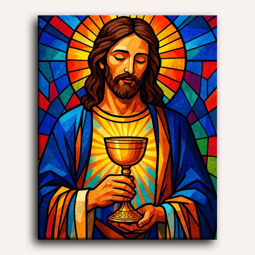 Stained Glass Savior | Paint by Number