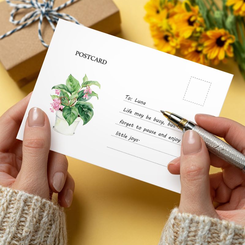 Green Oasis Houseplant Postcards