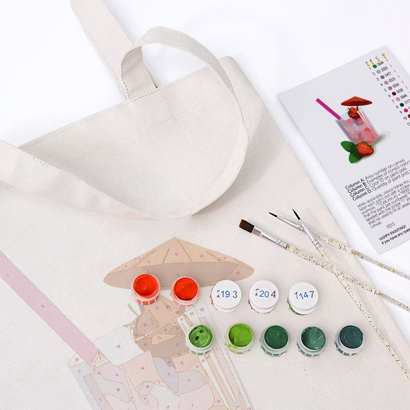 Strawberry Daiquiri Tote – Paint & Sip