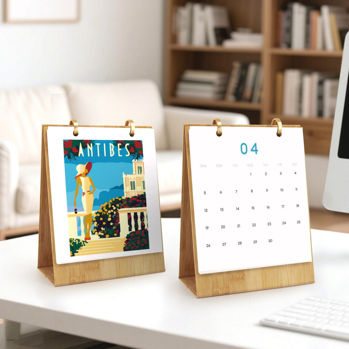 World Travel Scenic Desk Calendar 2026