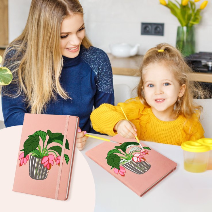 Houseplant Harmony: Paintable Notebook