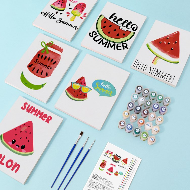 Summer Refresh | 6 Mini Watermelon Set