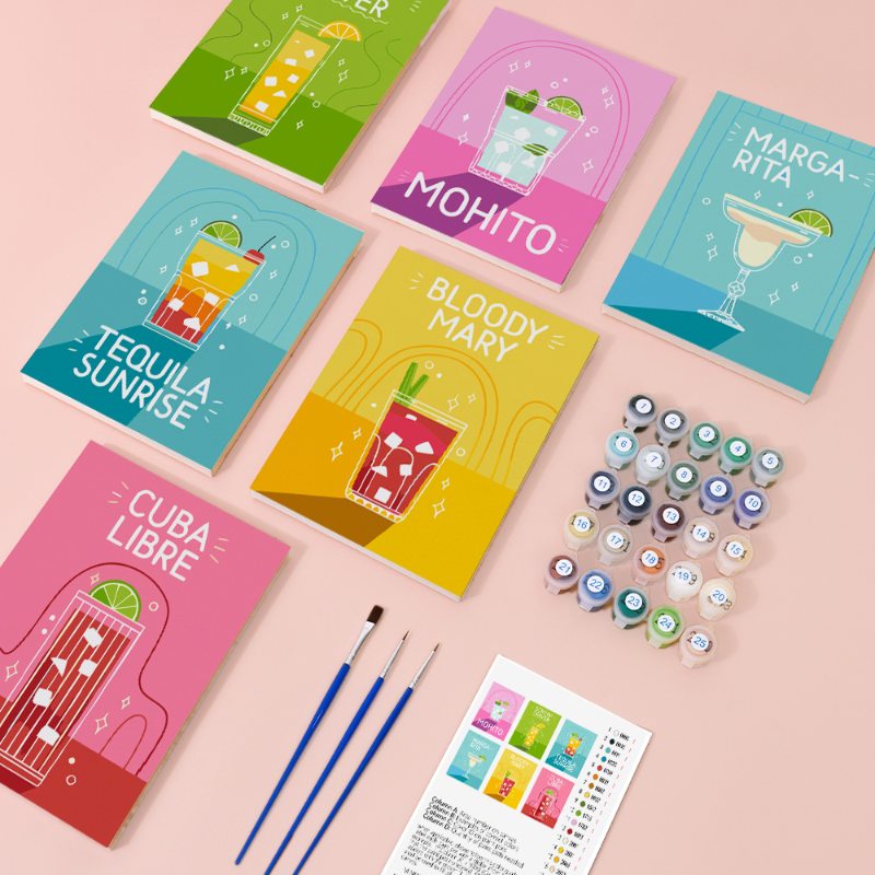 Cocktail & Canvas: Mini Drink Set