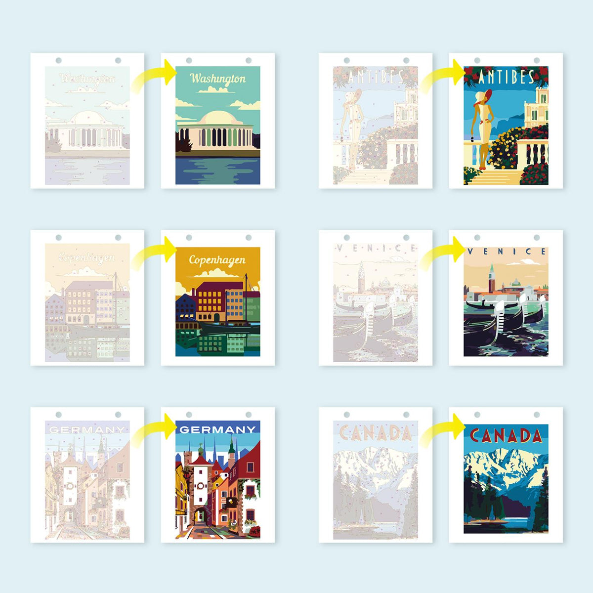 World Travel Scenic Desk Calendar 2026