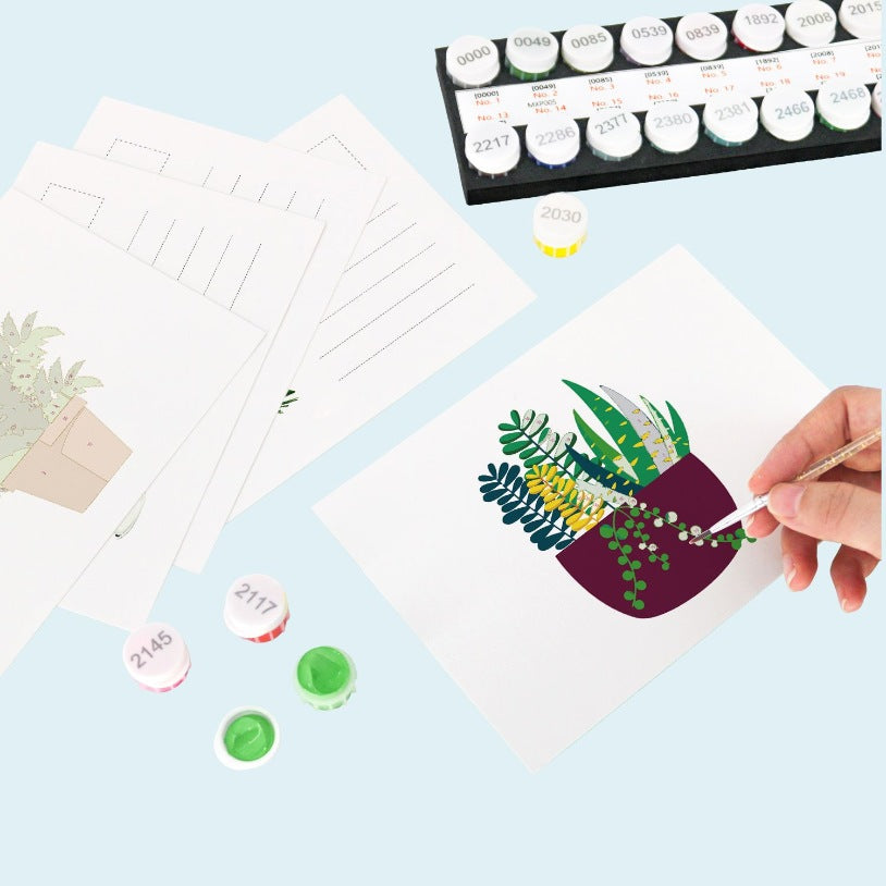 Green Oasis Houseplant Postcards