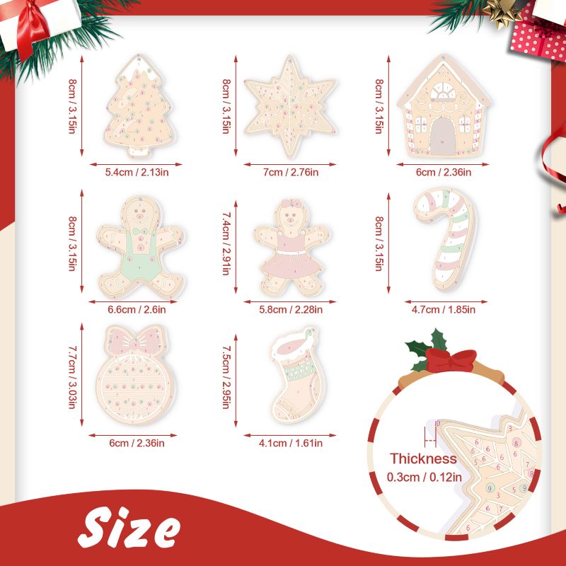 Sweet Gingerbread Ornaments | Christmas Set