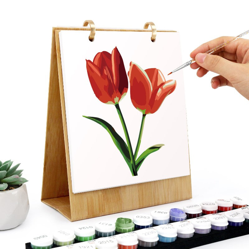 Flowers & Nature Desk Calendar 2026