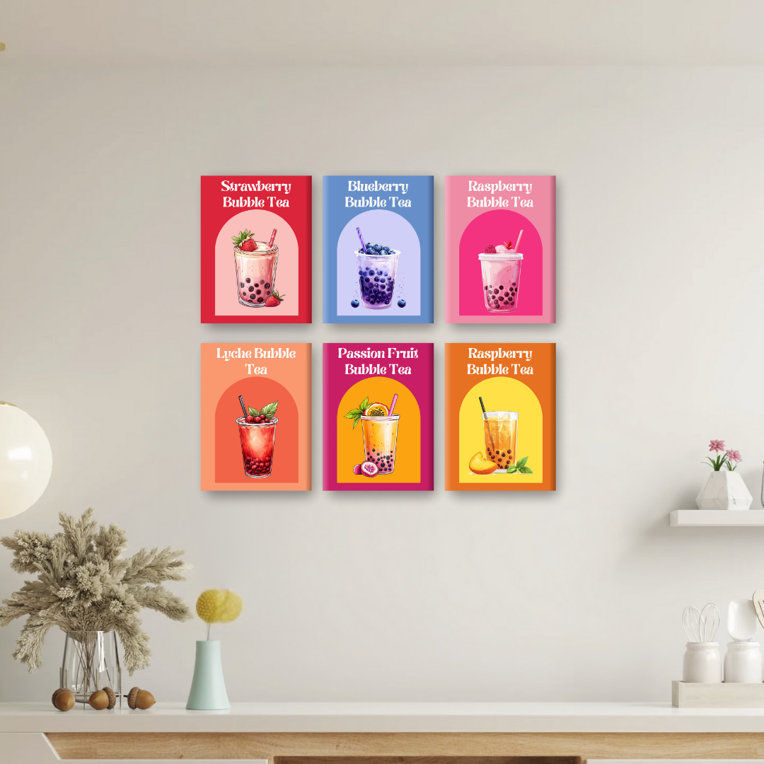 Colorful Bubble Tea Fantasy