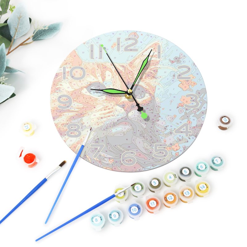 Charming Cat Clock – Artistic Timepiece