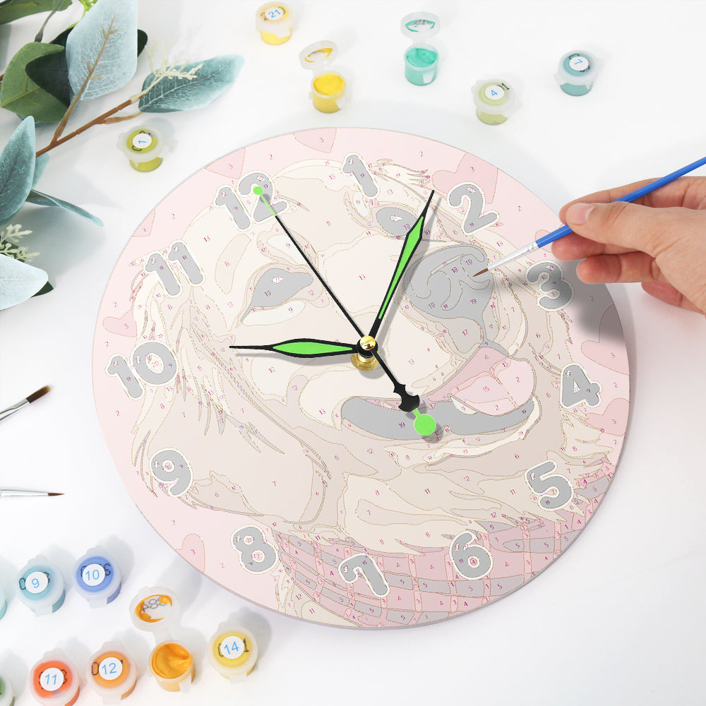 Playful Dog Clock – Happy Hours