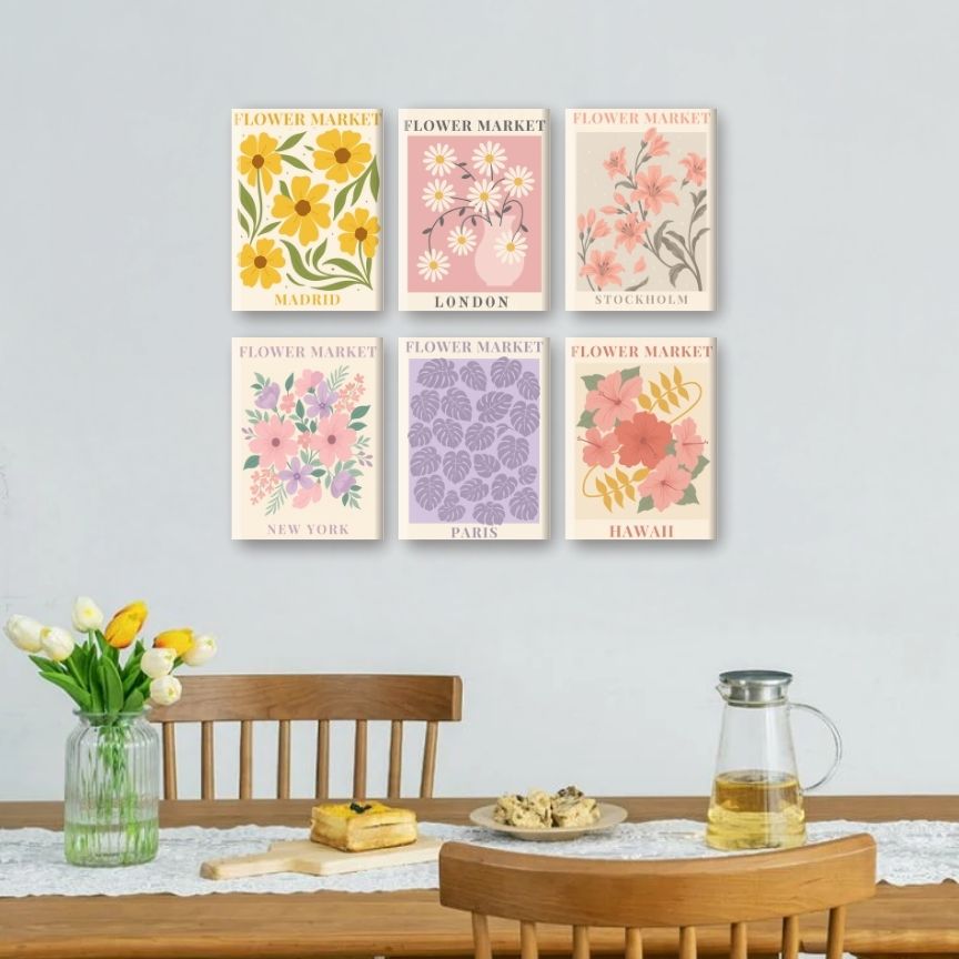 Blooming Market Mini Paintings