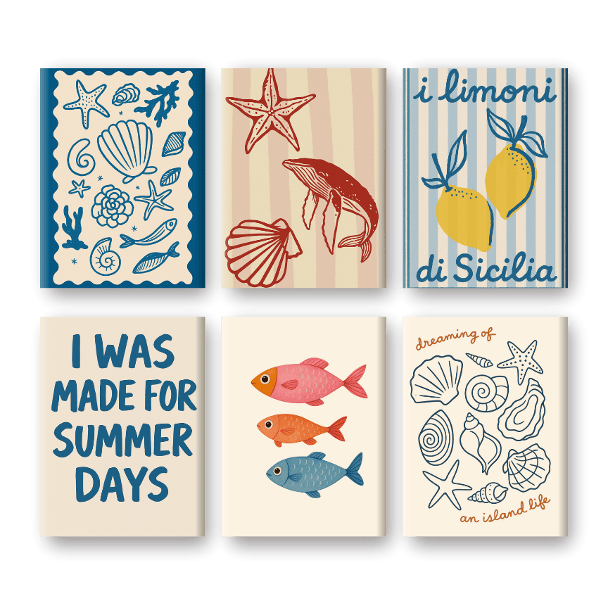 Seaside Serenity Mini Paintings Set